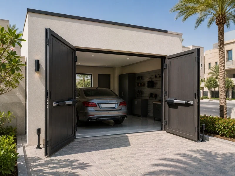 Automatic Side-Hinged Garage Doors