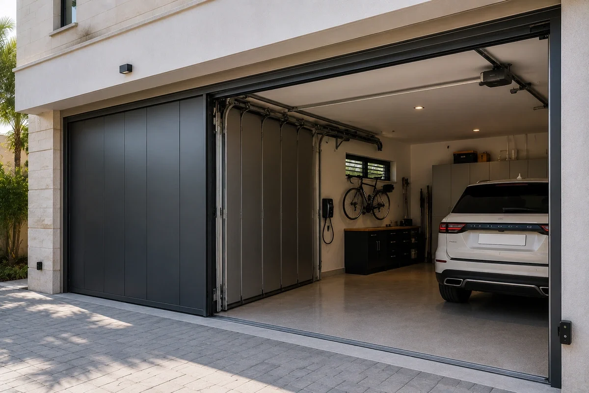Automatic Side-Sliding Garage Doors