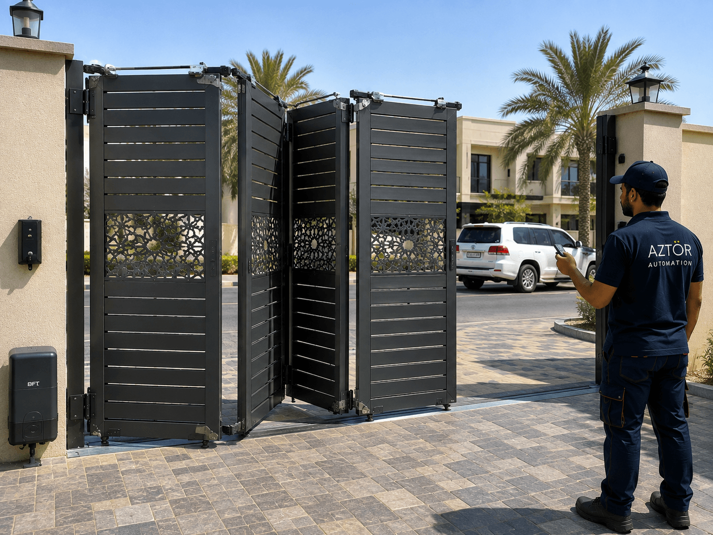 Bi-Folding Gates