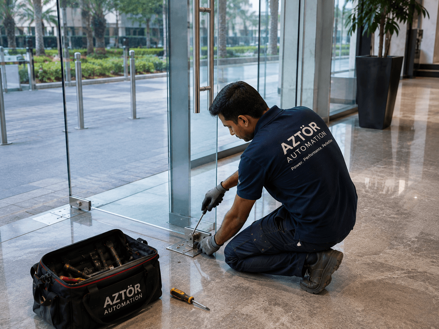 Manual Glass Doors