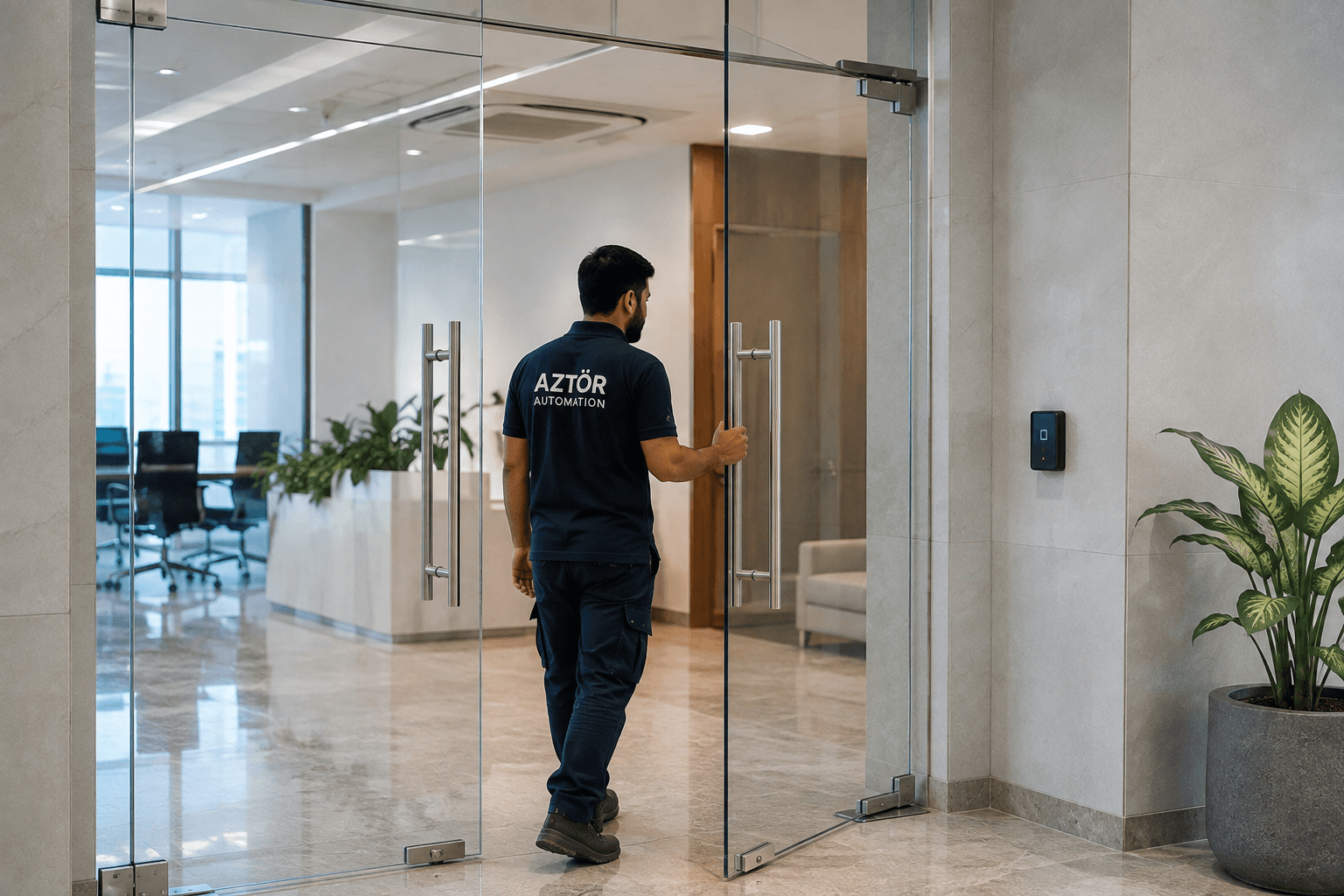 Manual Glass Doors