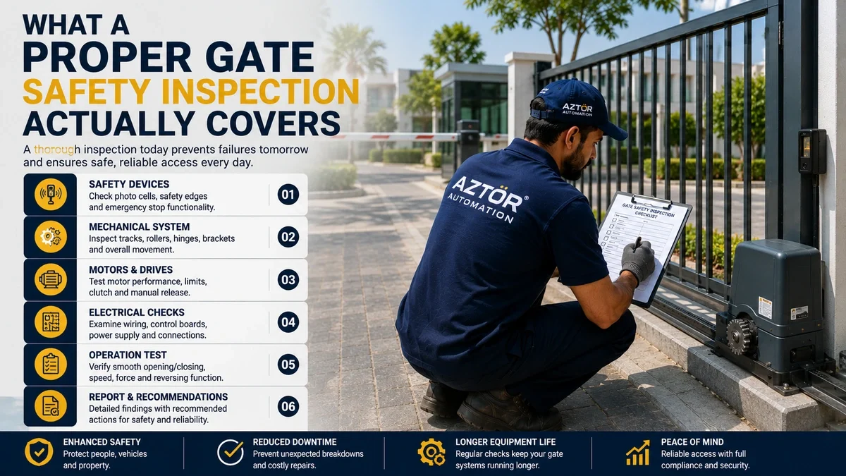 What a Proper Gate Safety Inspection Actually Covers